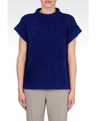 Armani Collezioni Wool Top - Lyst