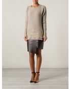 Ermanno Scervino Lace Detail Sweater - Lyst