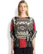 Etro Silk Crepe De Chine Deco Blouse - Lyst