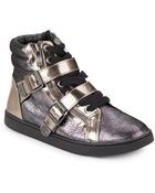 Vince Camuto Umily Metallic Leather High-Top Sneakers - Lyst