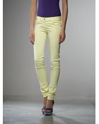 Patrizia Pepe Skinny Jeans In Stretch Cotton Canvas - Lyst
