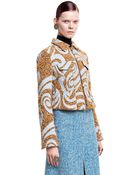 Acne Studios Thea Tweed Orange/Sky Blue Spiral - Lyst