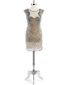 Basix Black Label Beaded Mini Dress - Lyst