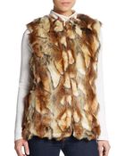 Sam Edelman Patchwork Faux Fur Vest - Lyst