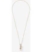 Blanca Monros Gomez Morganite Charm Lariat Necklace - Lyst