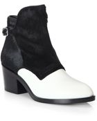 Alexander Wang Cara Calf Hair Bicolor Booties - Lyst