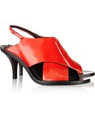 Alexander Wang Tanya Glossed-Leather Sandals - Lyst