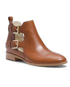 Michael Kors Anya Leather Ankle Boot - Lyst