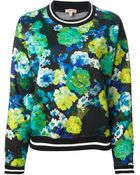 P.a.r.o.s.h. Floral Print Sweater - Lyst