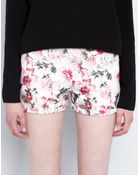 Pull&Bear Floral-Print Shorts - Lyst