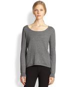 Michael Kors Cotton & Cashmere Elliptical Sweater - Lyst