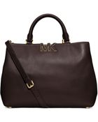 Michael Kors Florence Leather Large Satchel - Lyst