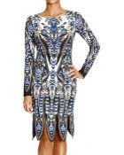 Roberto Cavalli Dress Long Sleeve Jersey Print Penrose - Lyst