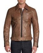 Belstaff Atherley Leather Moto Jacket - Lyst