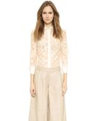 By Malene Birger Liliani Button Down - Cream - Lyst