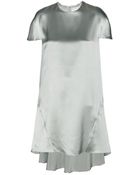 Balenciaga Asymmetric Silk Dress - Lyst