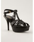 Saint Laurent 'Tribute' Sandals - Lyst