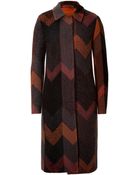 Missoni Wool Zigzag Coat - Lyst
