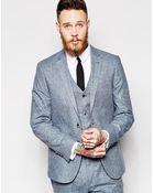 Asos Slim Fit Suit Jacket In 100% Silk - Lyst