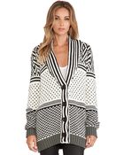 Ladakh Snow Storm Knit Cardigan - Lyst