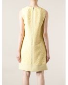 Dolce & Gabbana Sleeveless Floral Lace Dress - Lyst