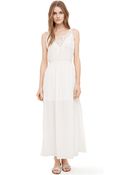 Club Monaco Julie Embroidered Maxi Dress - Lyst