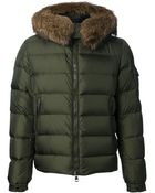 Moncler Byron Fur Hood Padded Jacket - Lyst