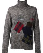 Junya Watanabe Comme Des Garçons Man Patchwork Sweater - Lyst