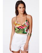 Missguided Tamma Tropical Bralet - Lyst