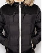Brave Soul Padded Jacket With Detachable Hood - Lyst