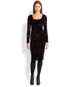 Jean Paul Gaultier Velvet Squareneck Dress - Lyst