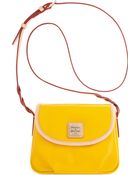 Dooney & Bourke Patent Leather Pleated Crossbody - Lyst
