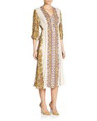 Free People Azaelea Printed Midi Dress - Lyst