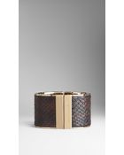 Burberry Python Cuff - Lyst