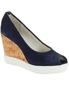 Donald J Pliner Carli Suede Wedges - Lyst