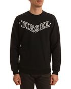 Diesel Bansi Logo Black Sweater - Lyst