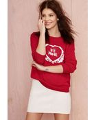Nasty Gal Knitz Be Mine Knit Sweater - Lyst