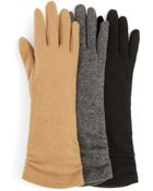 Echo Long Ruched Tech Gloves - Lyst