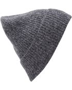 Forever 21 Ribbed Knit Beanie Cap - Lyst