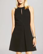 Vince Camuto Front Pleat Dress - Lyst