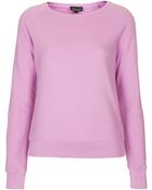 Topshop Neat Rib Sweat - Lyst