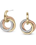 Michael Kors Tritone Dangle Earrings - Lyst