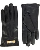 Ted Baker Metal Bow Leather Gloves - Lyst