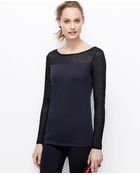 Ann Taylor Petite Colorblock Sweater Jersey Top - Lyst