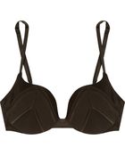 Carine Gilson Stretch-Silk And Satin Push-Up Bra - Lyst