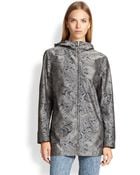 Etro Jacquard Metallic Parka - Lyst
