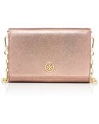 Tory Burch Robinson Chain Wallet - Lyst