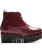 Opening Ceremony Burgundy Platform Charlotte Ankle Boots - Lyst