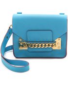 Sophie Hulme Chain Mini Envelope Bag - Black - Lyst