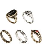 Asos Grunge Ring Multipack - Lyst